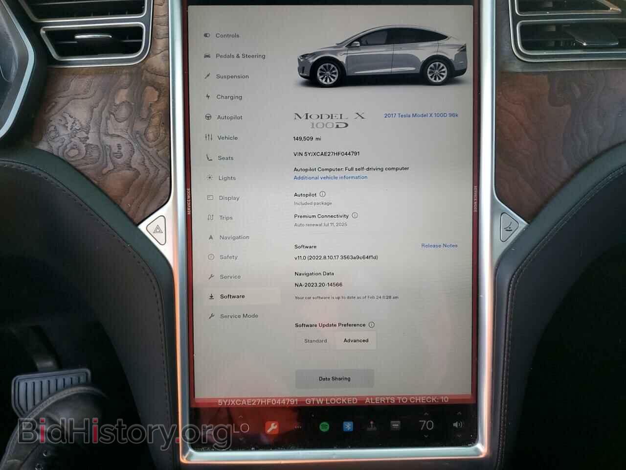 2017 TESLA MODEL X - VIN: 5YJXCAE27HF044791 - Photo 9