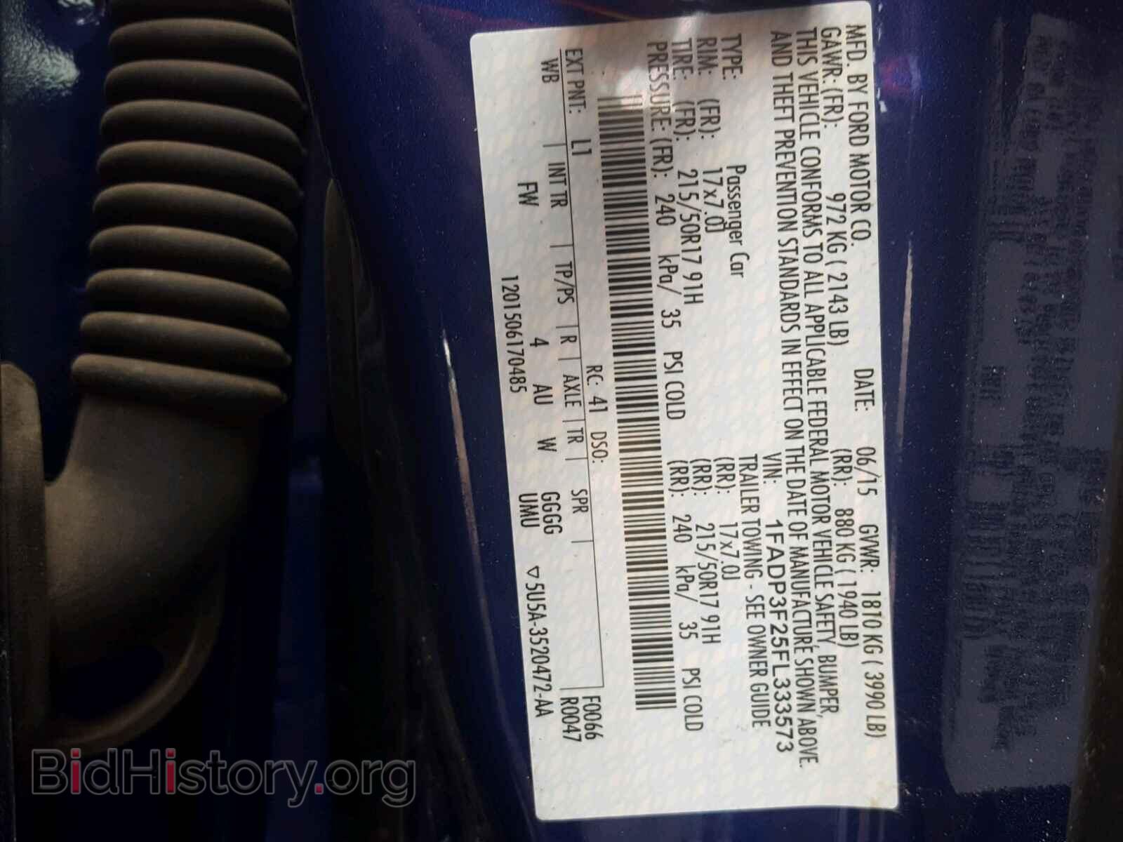 2015 FORD FOCUS - VIN: 1FADP3F25FL333573 - Фото 10