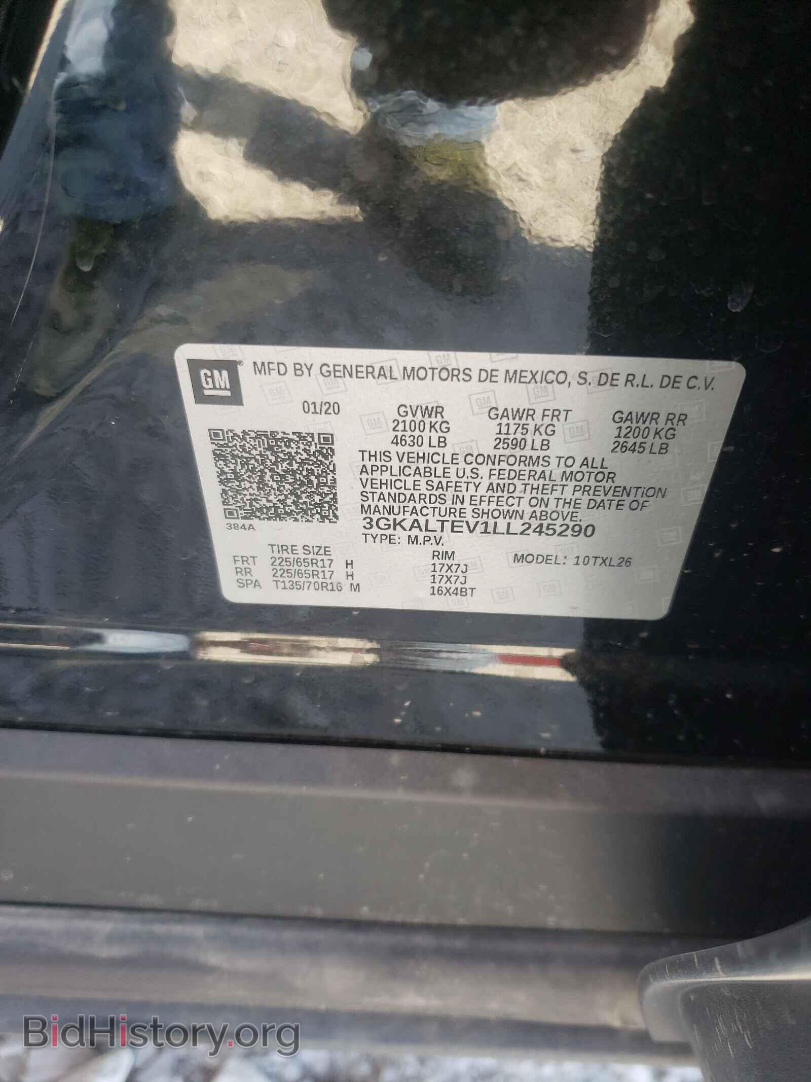 2020 GMC TERRAIN - VIN: 3GKALTEV1LL245290 - Фото 10