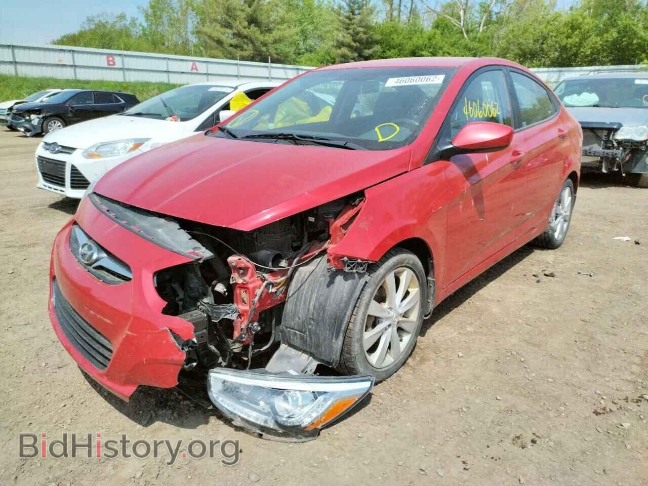 2014 HYUNDAI ACCENT - VIN: KMHCU4AE2EU768352 - Фото 2