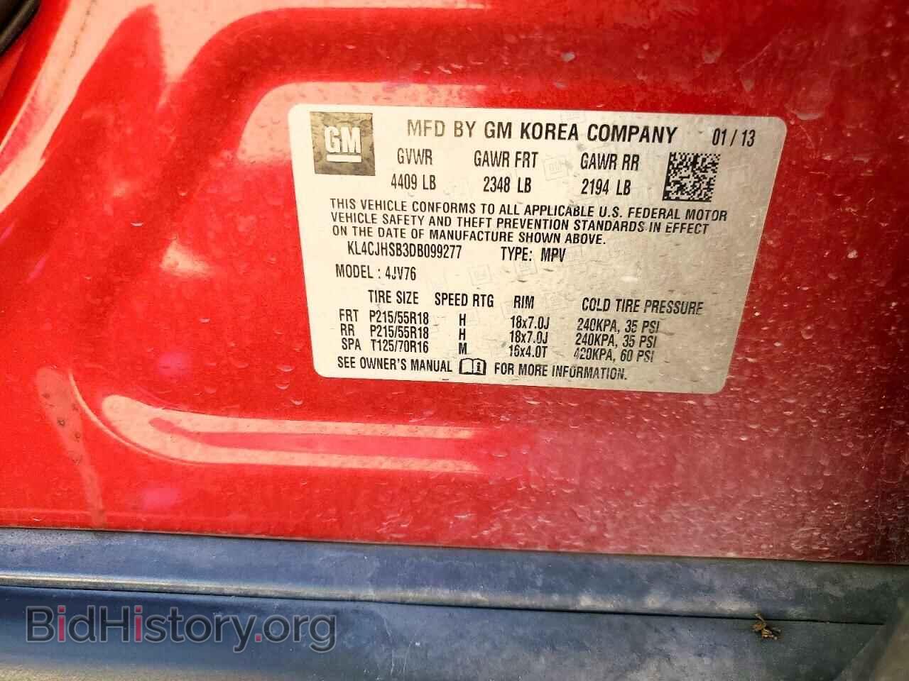 2013 BUICK ENCORE - VIN: KL4CJHSB3DB099277 - Photo 12