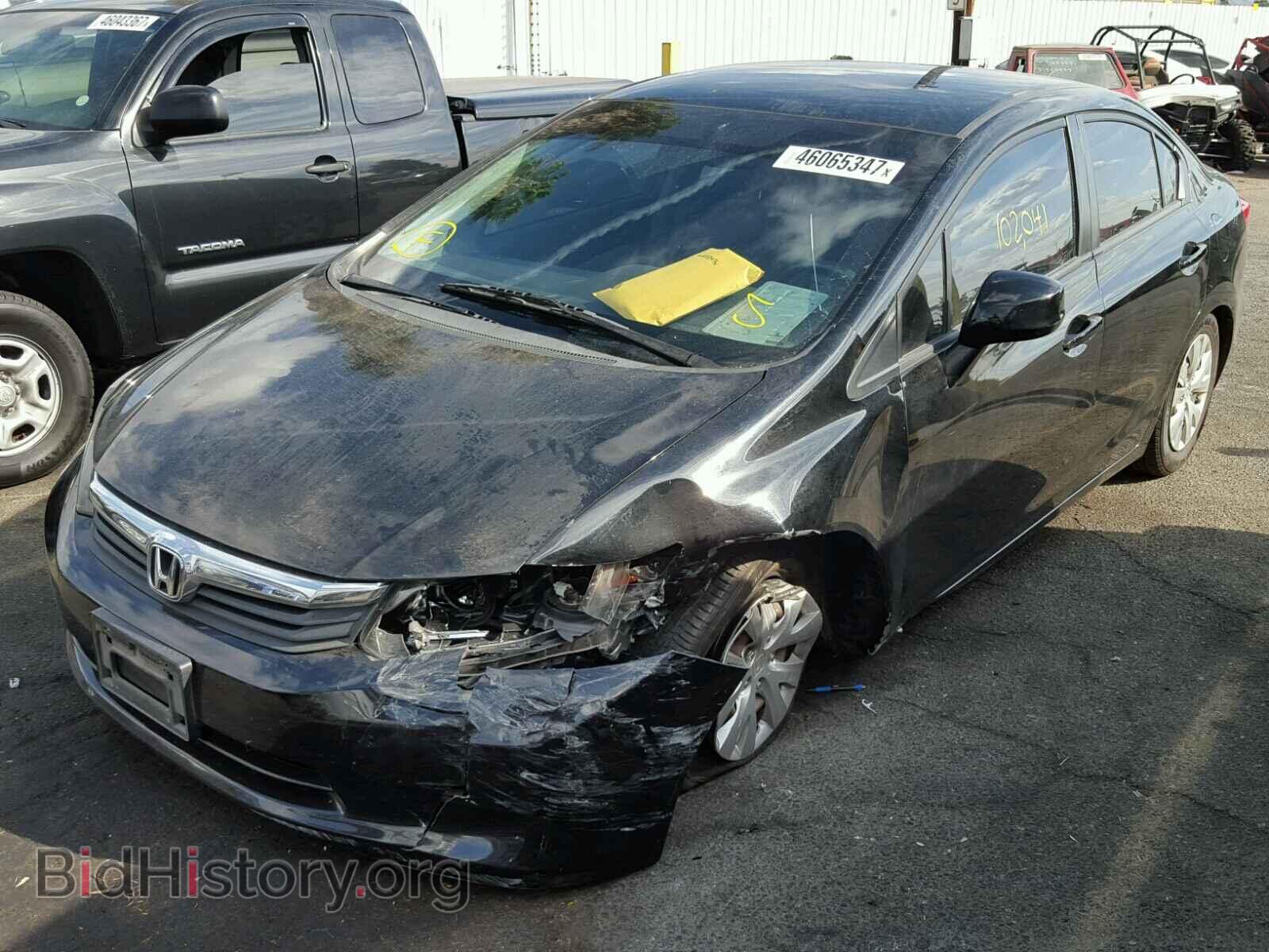 2012 HONDA CIVIC - VIN: 2HGFB2F53CH312804 - Фото 2