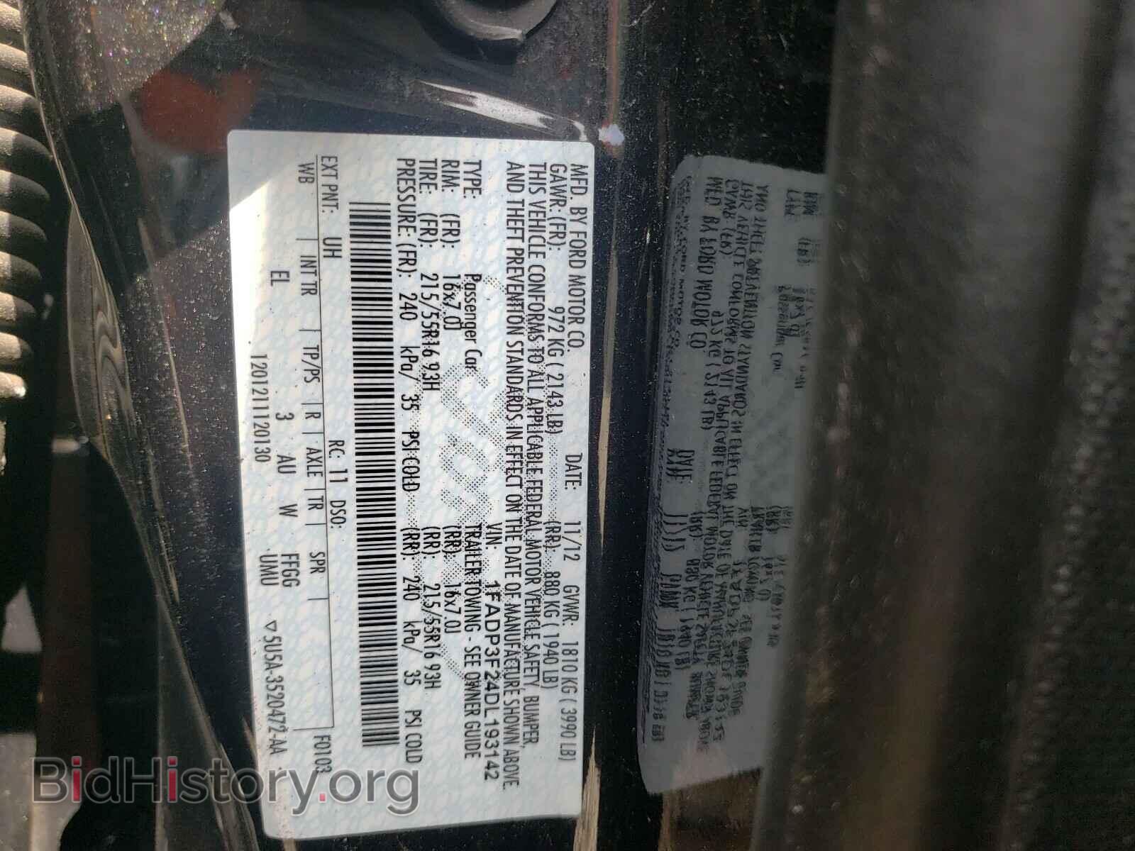 2013 FORD FOCUS - VIN: 1FADP3F24DL193142 - Photo 10