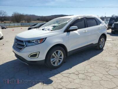 2015 Ford EDGE SEL, white — VIN 2FMTK3J90FBC24944, Copart