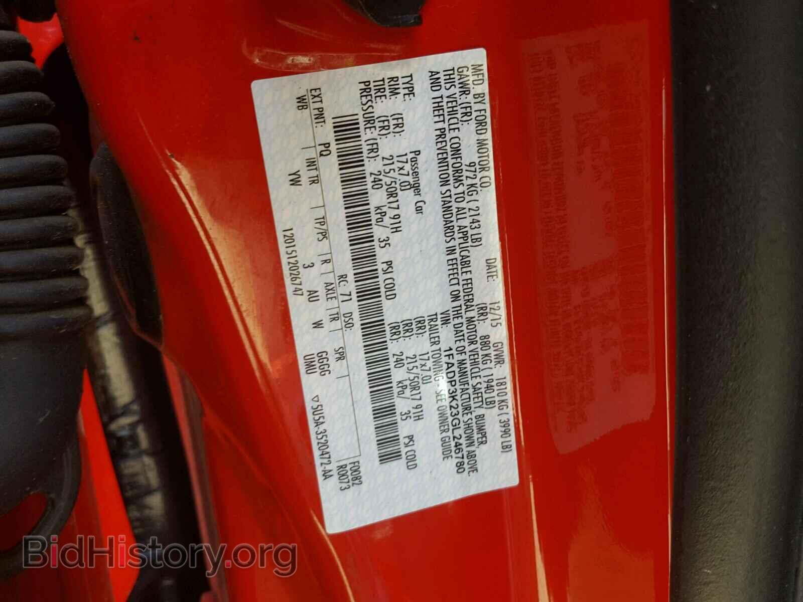 2016 FORD FOCUS - VIN: 1FADP3K23GL246780 - Photo 10