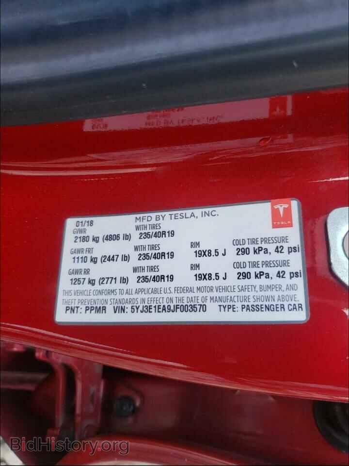 2018 TESLA MODEL 3 - VIN: 5YJ3E1EA9JF003570 - Photo 10