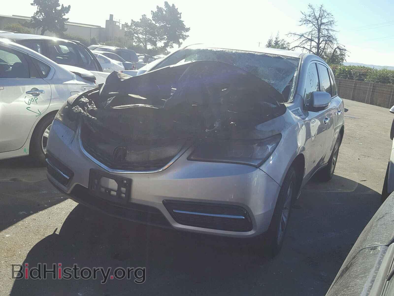 2014 ACURA MDX - VIN: 5FRYD4H20EB007249 - Фото 2