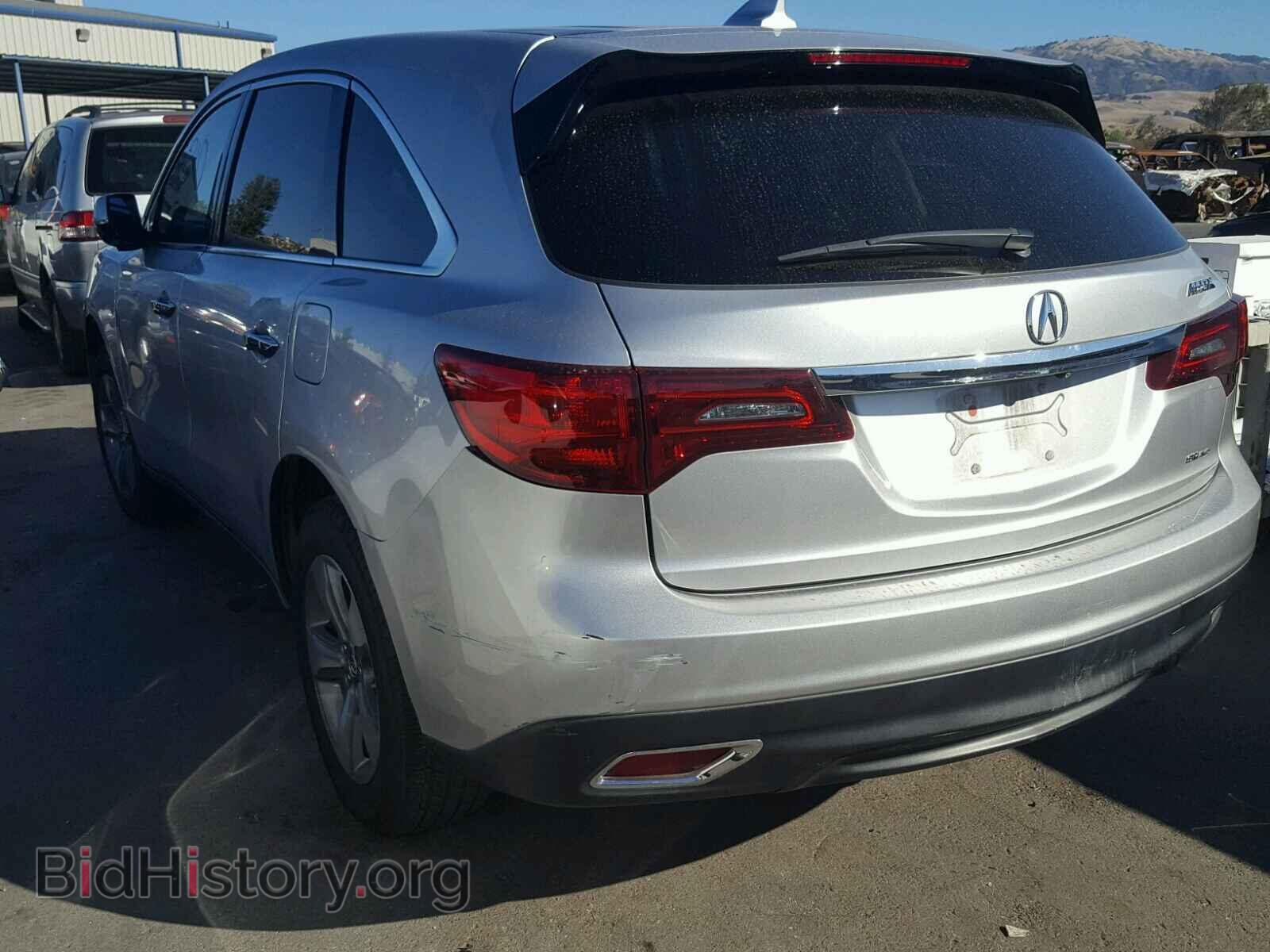 2014 ACURA MDX - VIN: 5FRYD4H20EB007249 - Фото 3