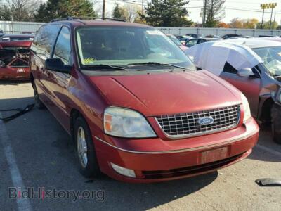 2004 Ford FREESTAR, темно-бордовый — VIN 2FMZA52284BB24761, Copart