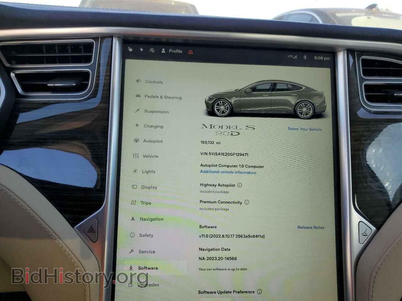 2016 TESLA MODEL S - VIN: 5YJSA1E20GF129471 - Фото 9