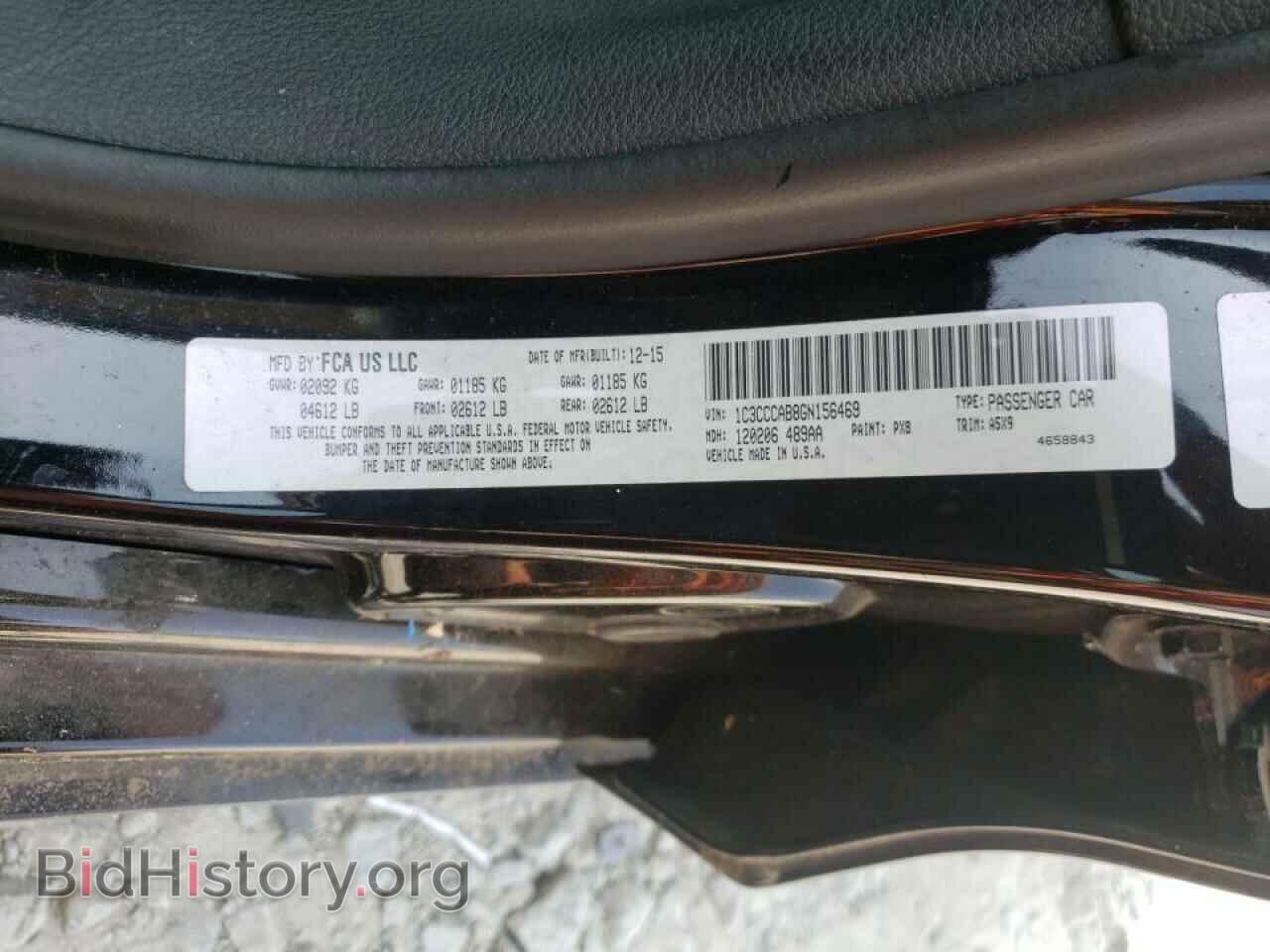 2016 CHRYSLER 200 - VIN: 1C3CCCAB8GN156469 - Фото 10