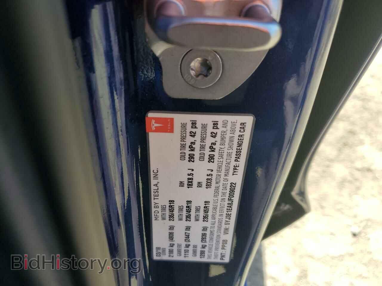 2018 TESLA MODEL 3 - VIN: 5YJ3E1EA8JF009022 - Photo 14