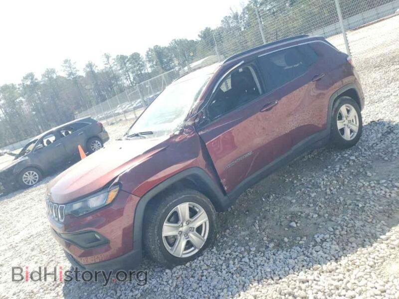 2022 Jeep COMPASS Latitude (VIN 3C4NJCBB2NT119391) — фото 1 из 13, Copart, повреждение: бок