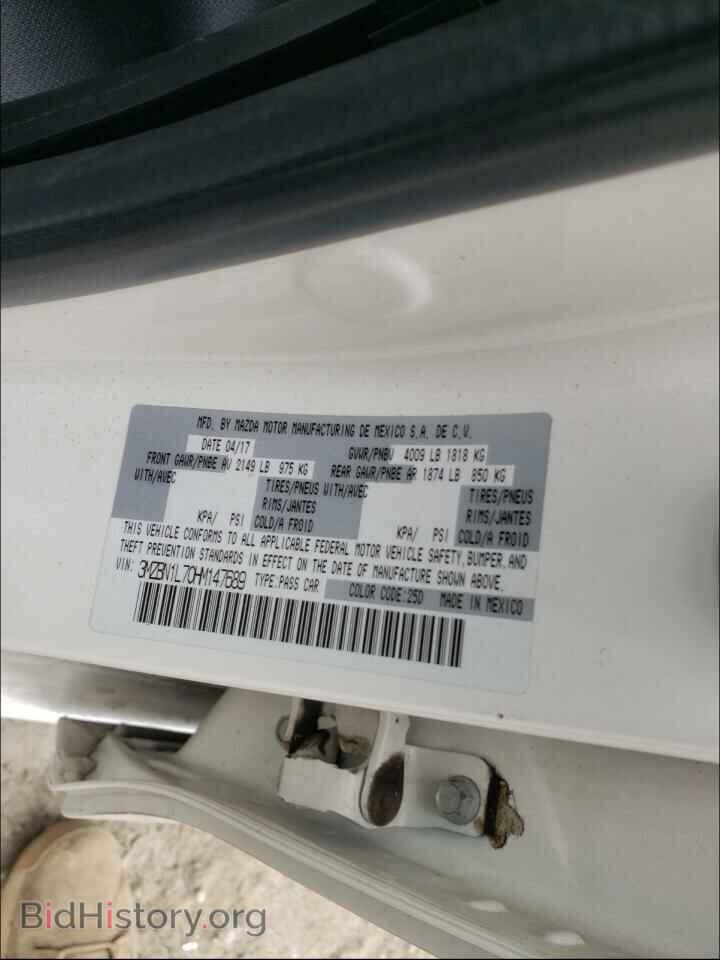 2017 MAZDA 3 - VIN: 3MZBN1L70HM147689 - Фото 10