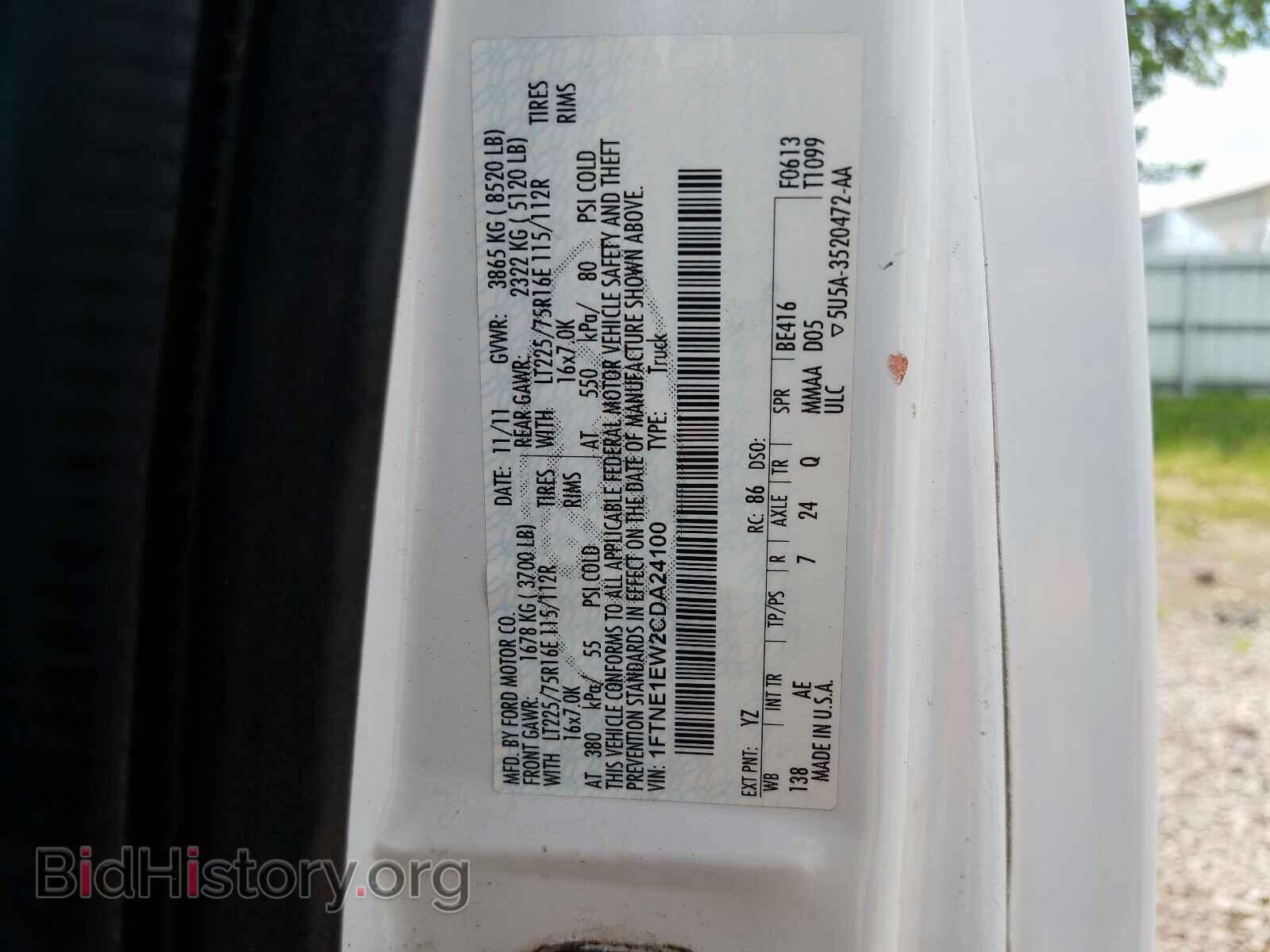 2012 FORD ECONOLINE - VIN: 1FTNE1EW2CDA24100 - Photo 10