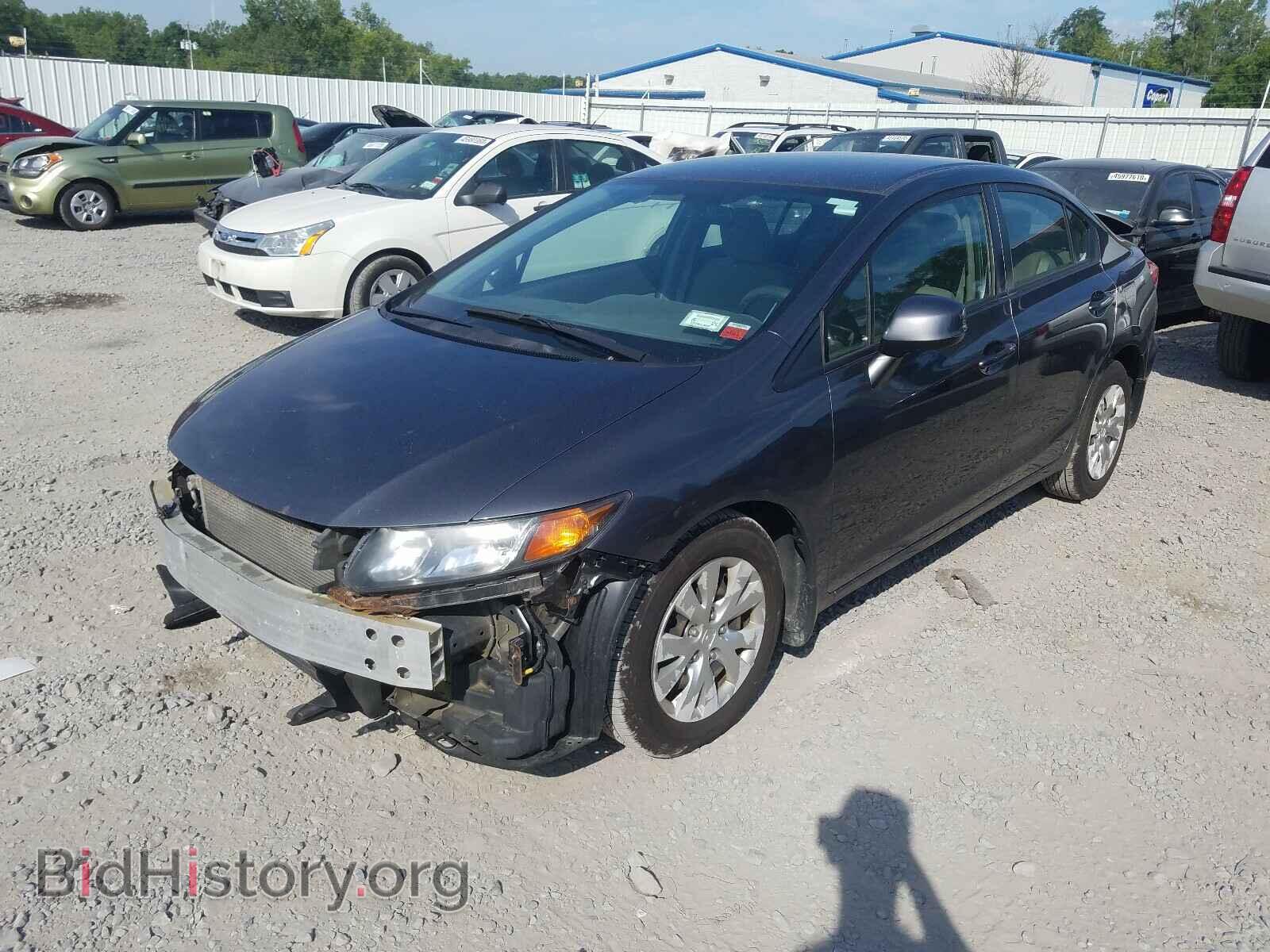 2012 HONDA CIVIC - VIN: 2HGFB2F54CH330728 - Фото 2