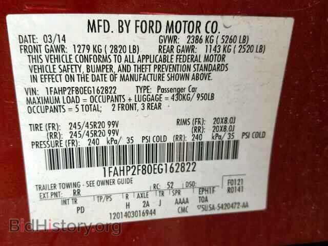 2014 FORD TAURUS - VIN: 1FAHP2F80EG162822 - Photo 10