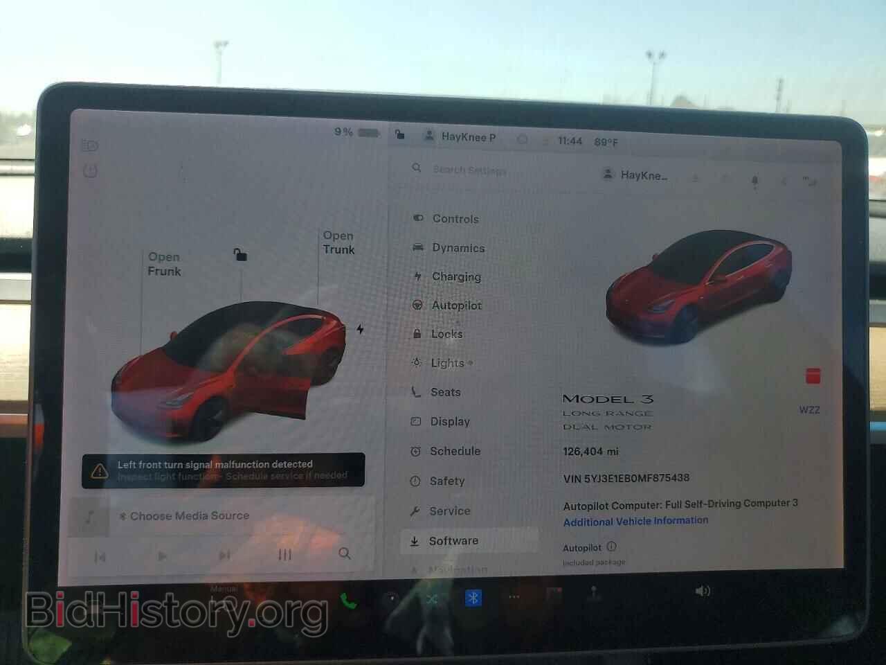 2021 TESLA MODEL 3 - VIN: 5YJ3E1EB0MF875438 - Фото 9