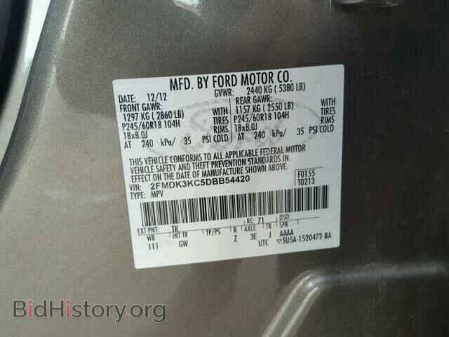 2013 FORD EDGE - VIN: 2FMDK3KC5DBB54420 - Photo 10