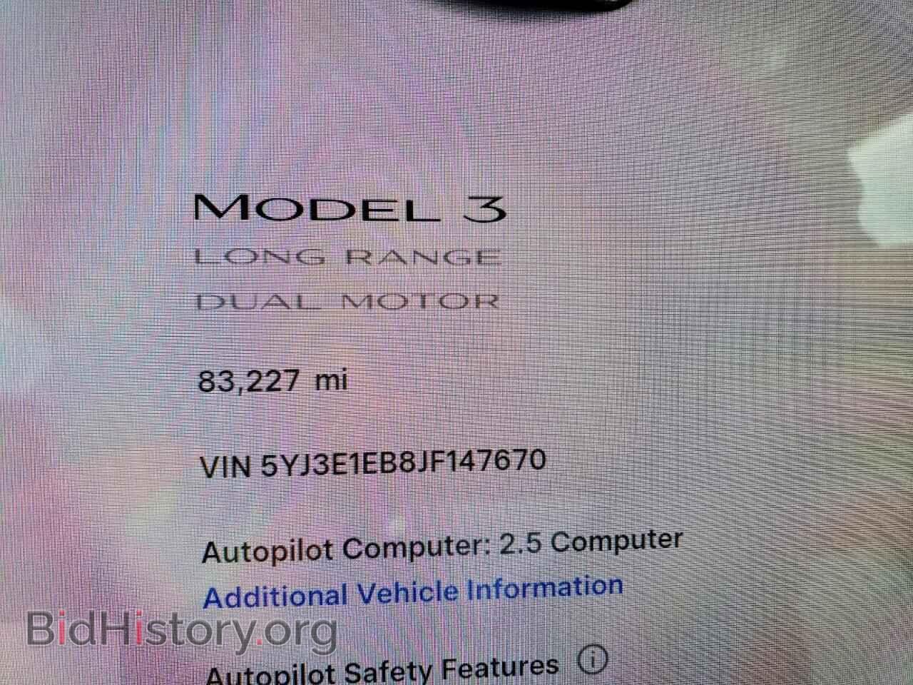 2018 TESLA MODEL 3 - VIN: 5YJ3E1EB8JF147670 - Фото 9