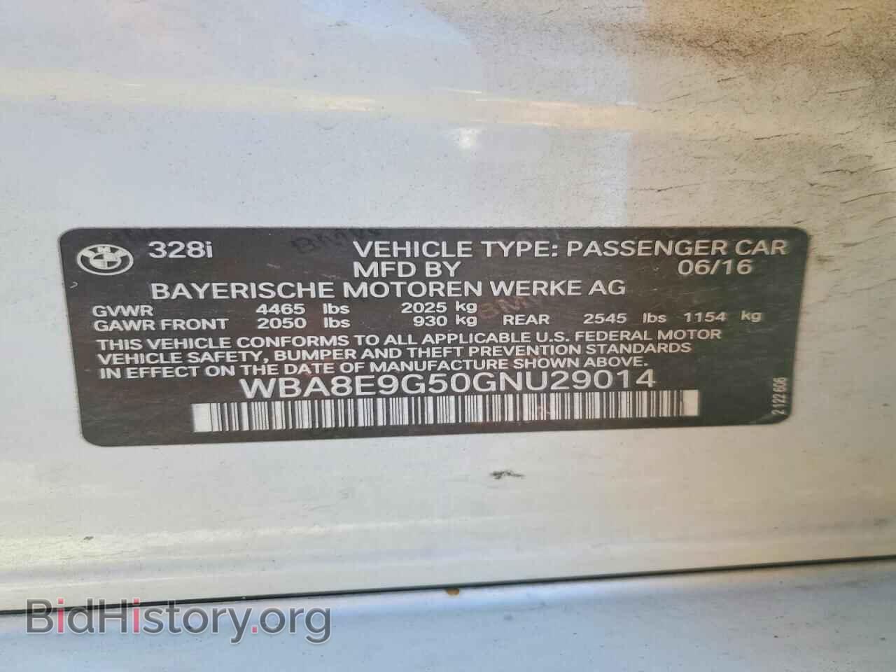 2016 BMW 3 SERIES - VIN: WBA8E9G50GNU29014 - Фото 12
