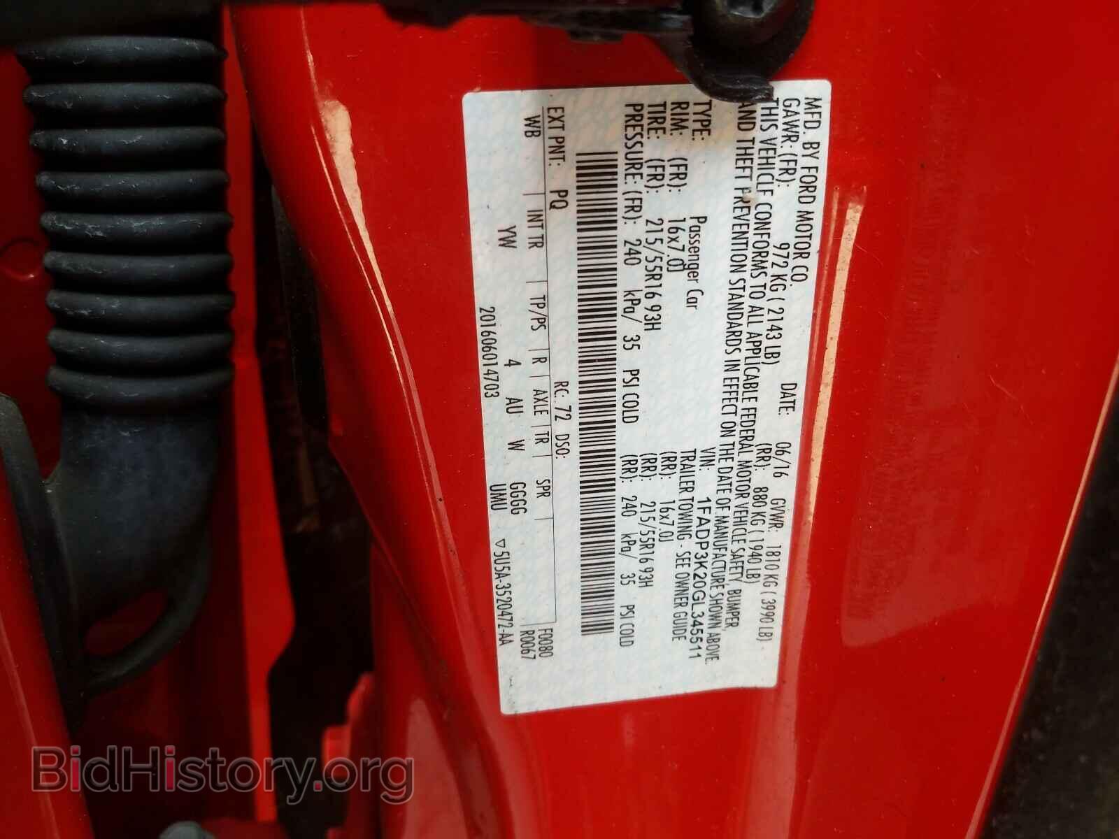2016 FORD FOCUS - VIN: 1FADP3K20GL345511 - Photo 10