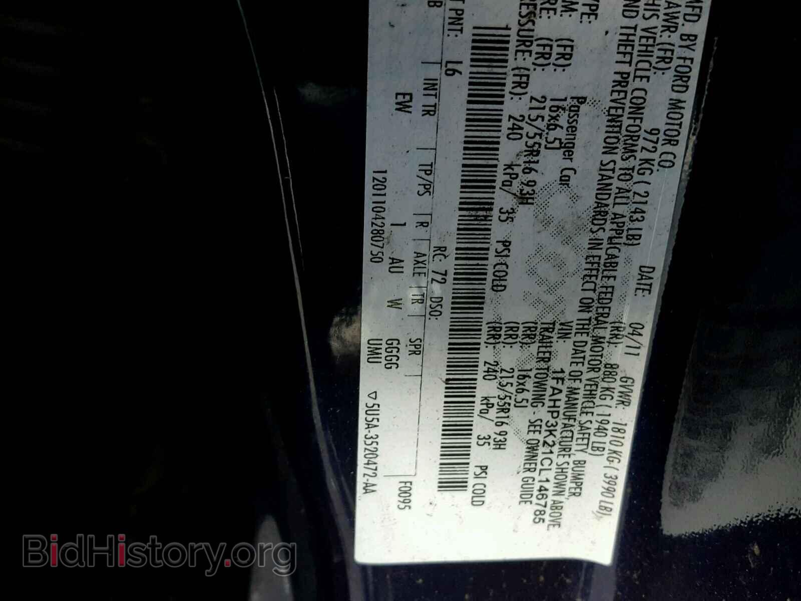 2012 FORD FOCUS - VIN: 1FAHP3K21CL146785 - Photo 10