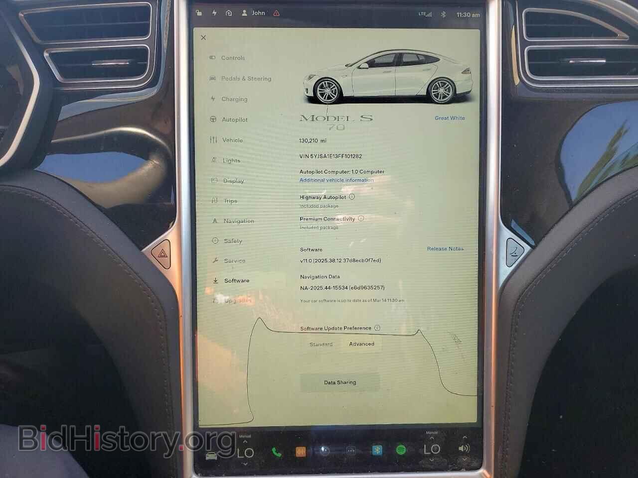 2015 TESLA MODEL S - VIN: 5YJSA1E13FF101282 - Photo 9