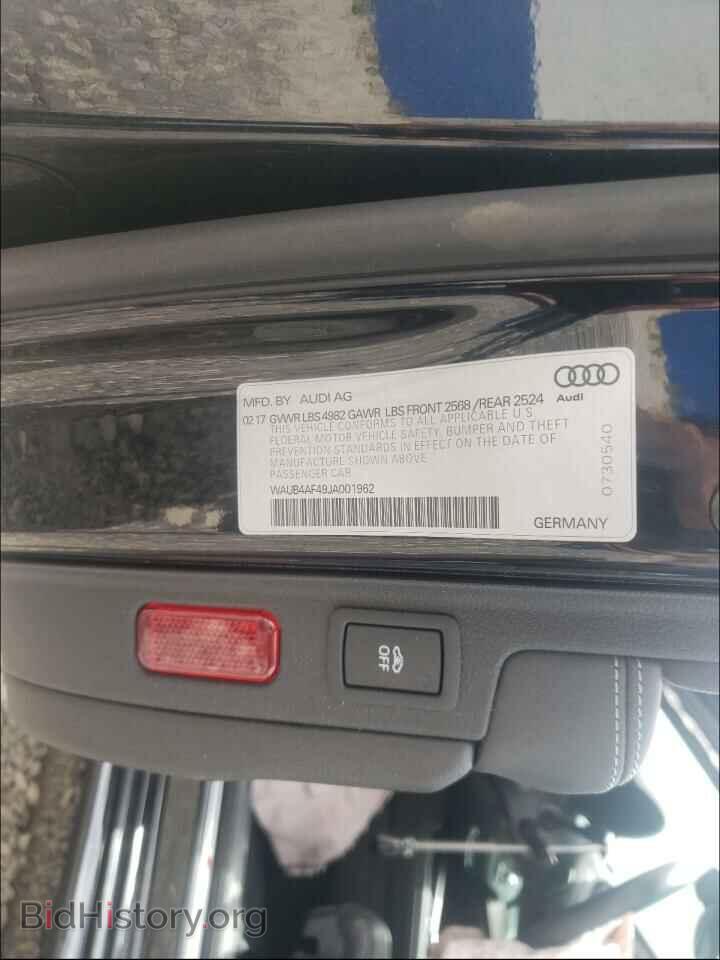 2018 AUDI A4 - VIN: WAUB4AF49JA001962 - Фото 10