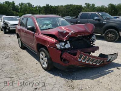 2012 Jeep COMPASS Compass LA, бордовый — VIN 1C4NJCEA5CD718890, Copart