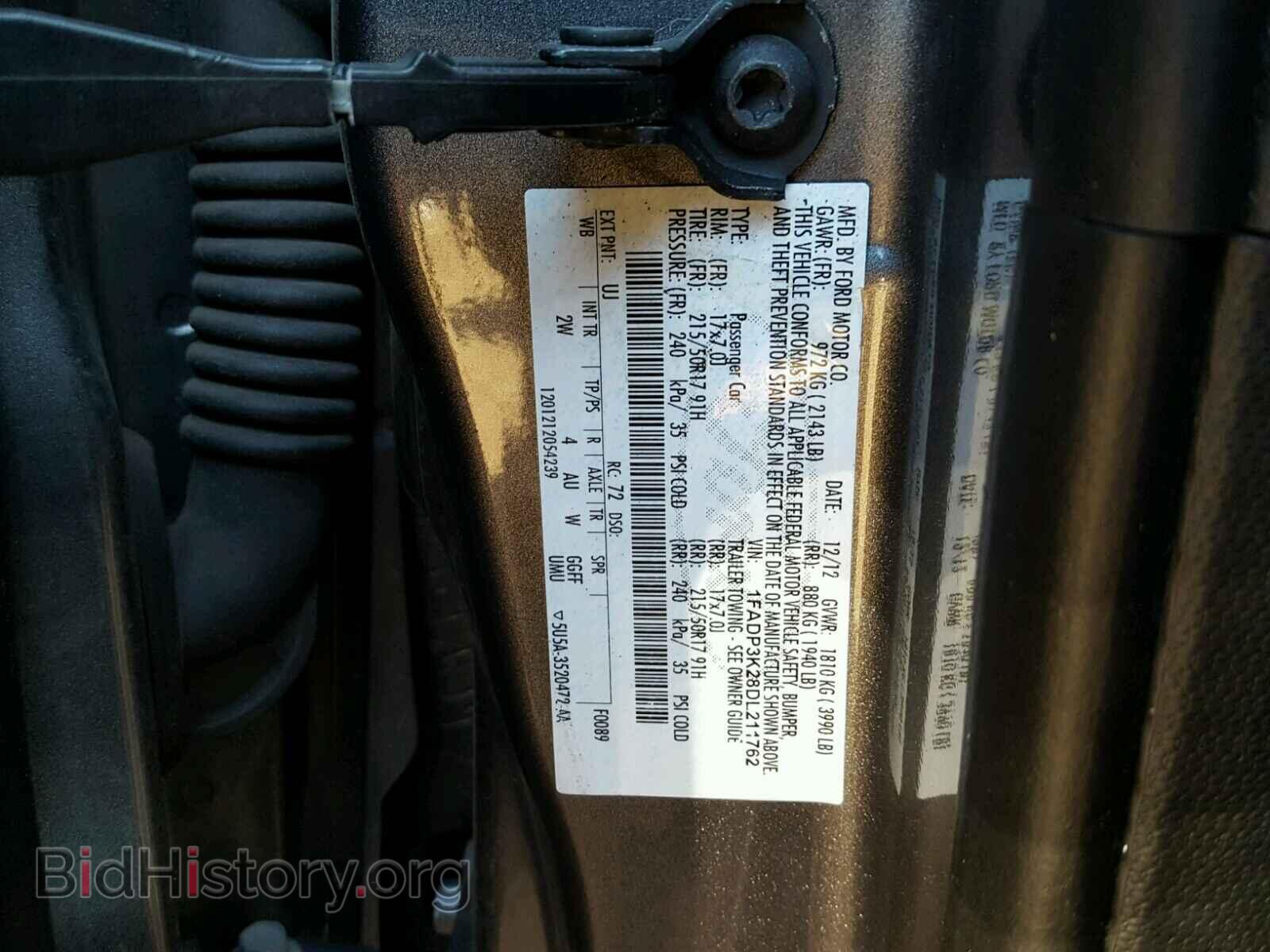 2013 FORD FOCUS SE - VIN: 1FADP3K28DL211762 - Фото 10