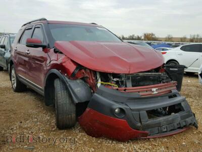 2013 Ford EXPLORER, red — VIN 1FM5K8F80DGA12301, Copart