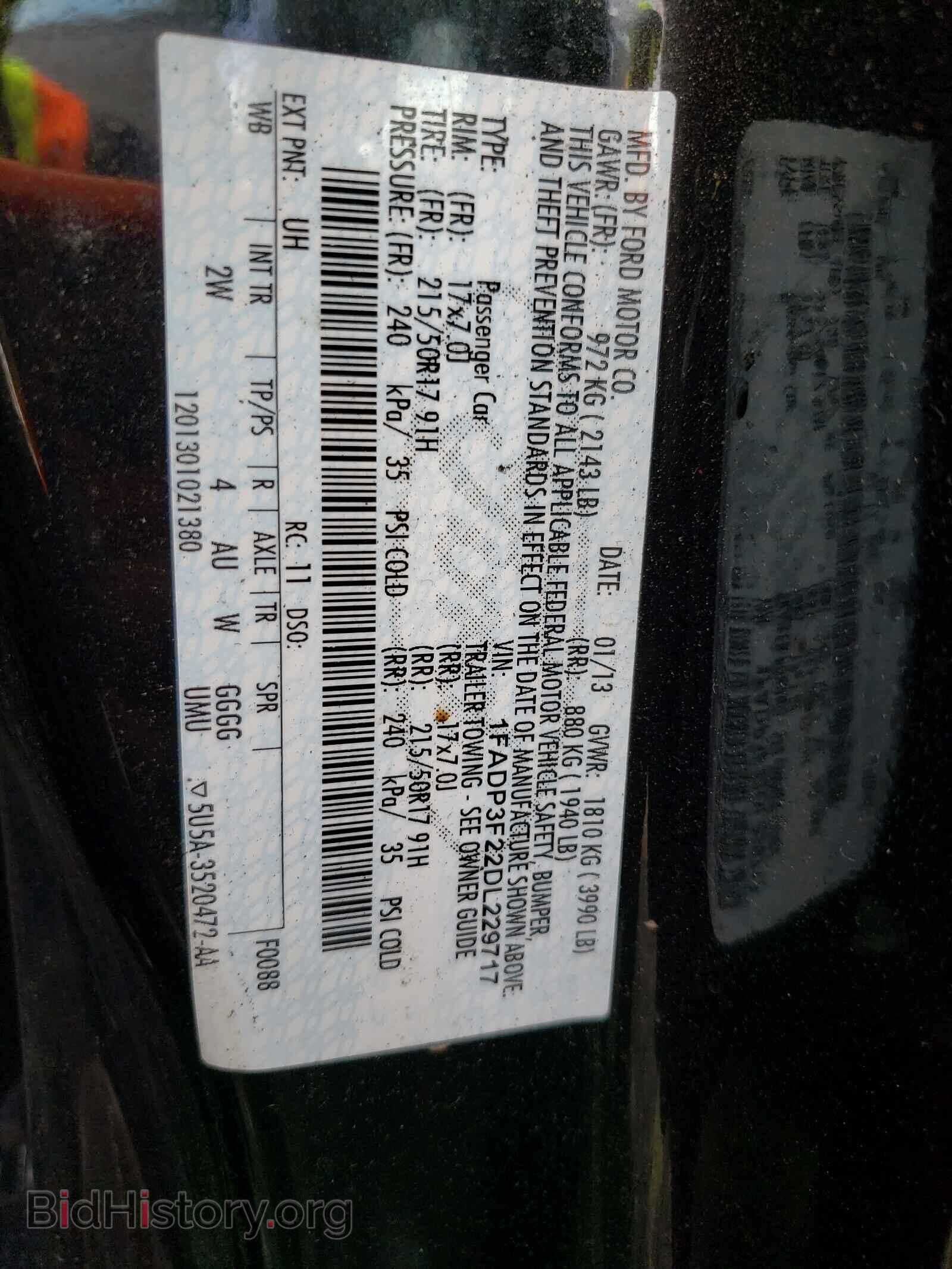 2013 FORD FOCUS - VIN: 1FADP3F22DL229717 - Photo 10