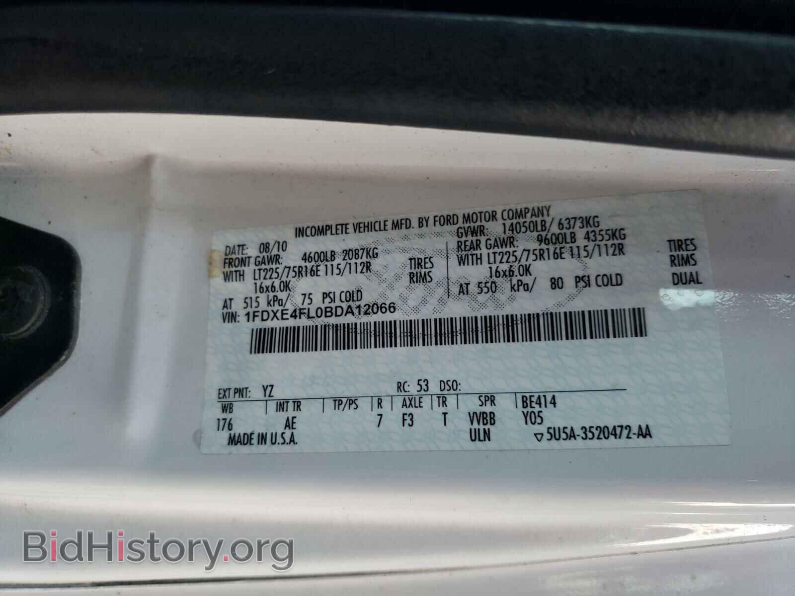 2011 FORD ECONOLINE - VIN: 1FDXE4FL0BDA12066 - Фото 10