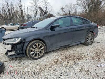 2015 Chrysler 200 S, черный — VIN 1C3CCCBBXFN532425, Copart