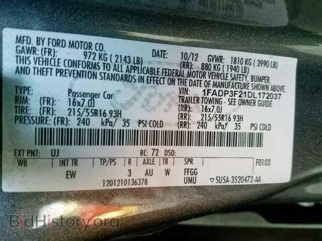 2013 FORD FOCUS SE - VIN: 1FADP3F21DL172037 - Фото 10