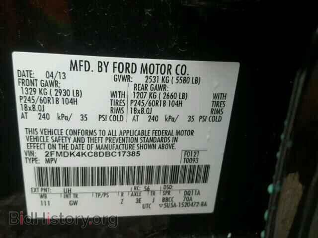 2013 FORD EDGE - VIN: 2FMDK4KC8DBC17385 - Photo 10