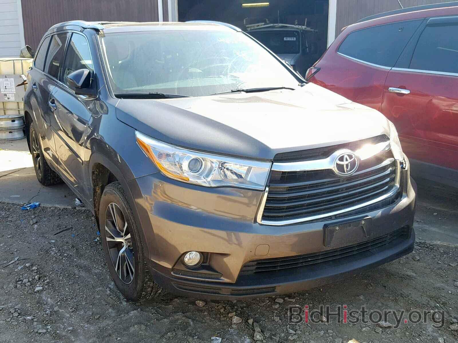 Photo 5TDJKRFH8GS229663 - TOYOTA HIGHLANDER 2016