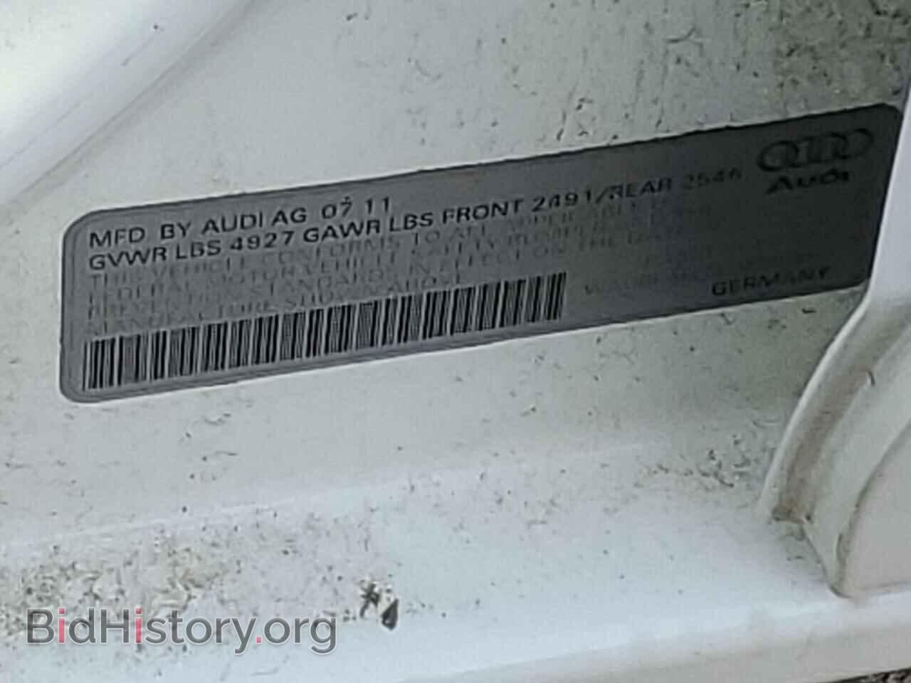 2012 AUDI A4 - VIN: WAUBFAFL5CN005861 - Фото 12