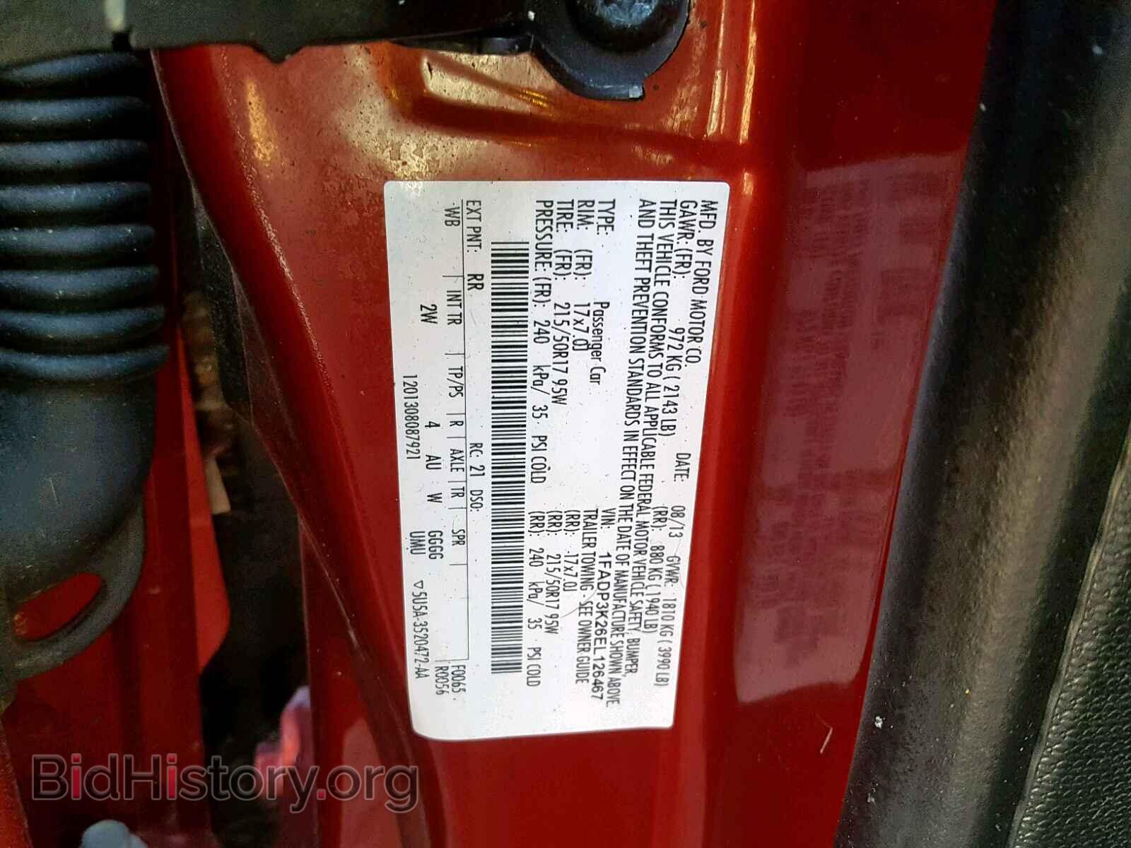 2014 FORD FOCUS SE - VIN: 1FADP3K26EL126467 - Фото 10