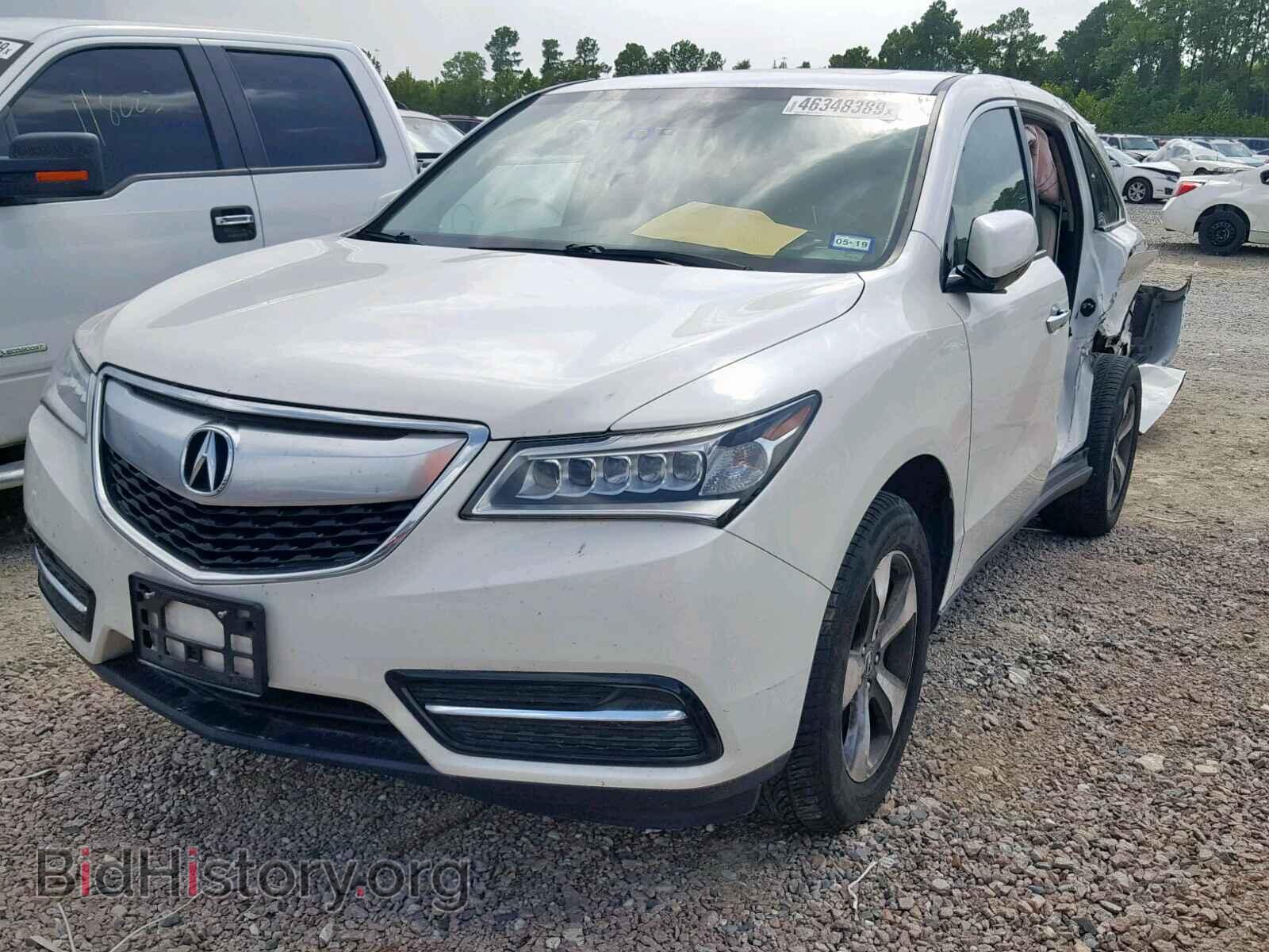 2013 ACURA MDX - VIN: 5FRYD4H22EB018334 - Фото 2