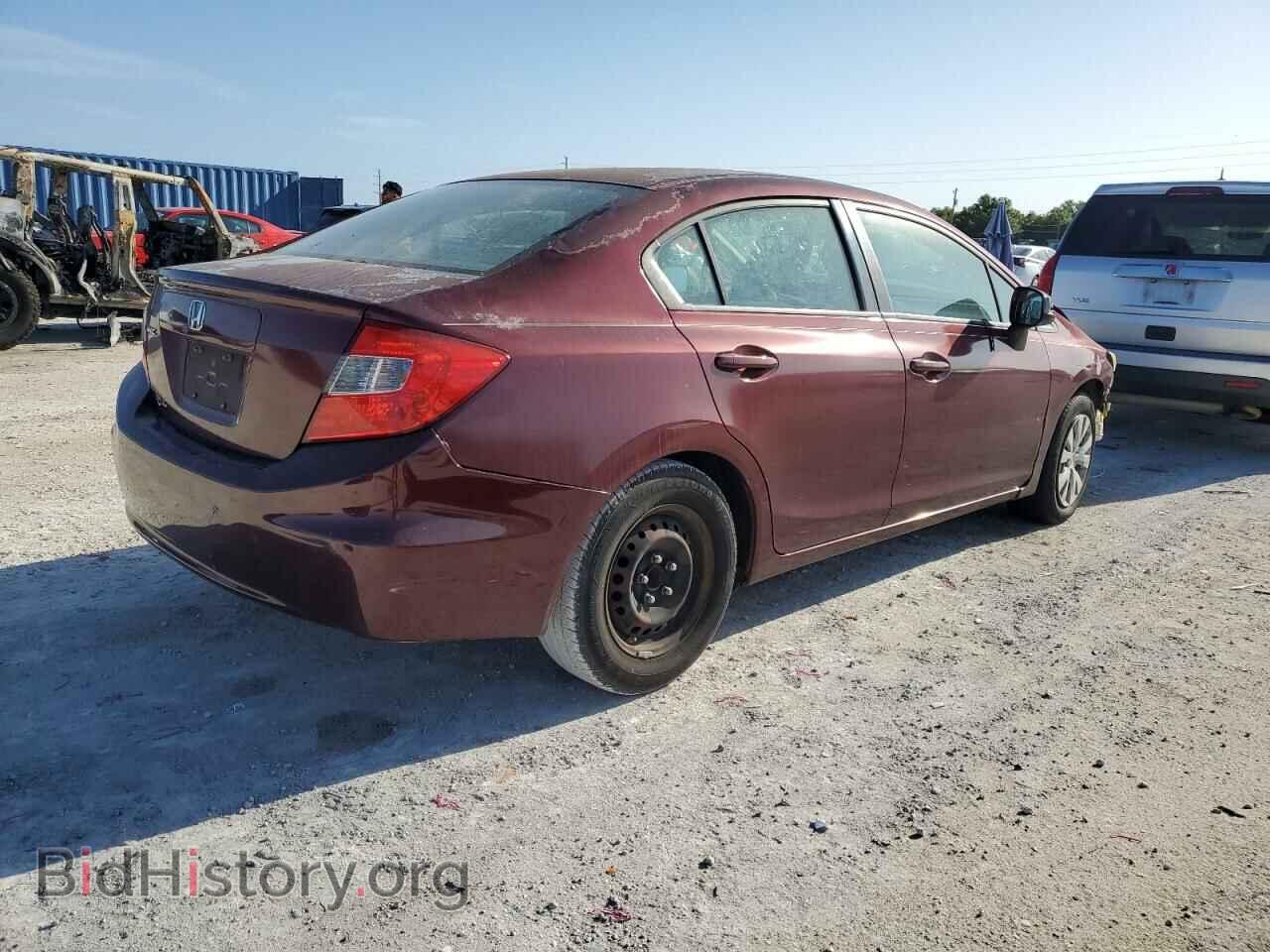 2012 HONDA CIVIC - VIN: 2HGFB2F54CH550189 - Фото 3