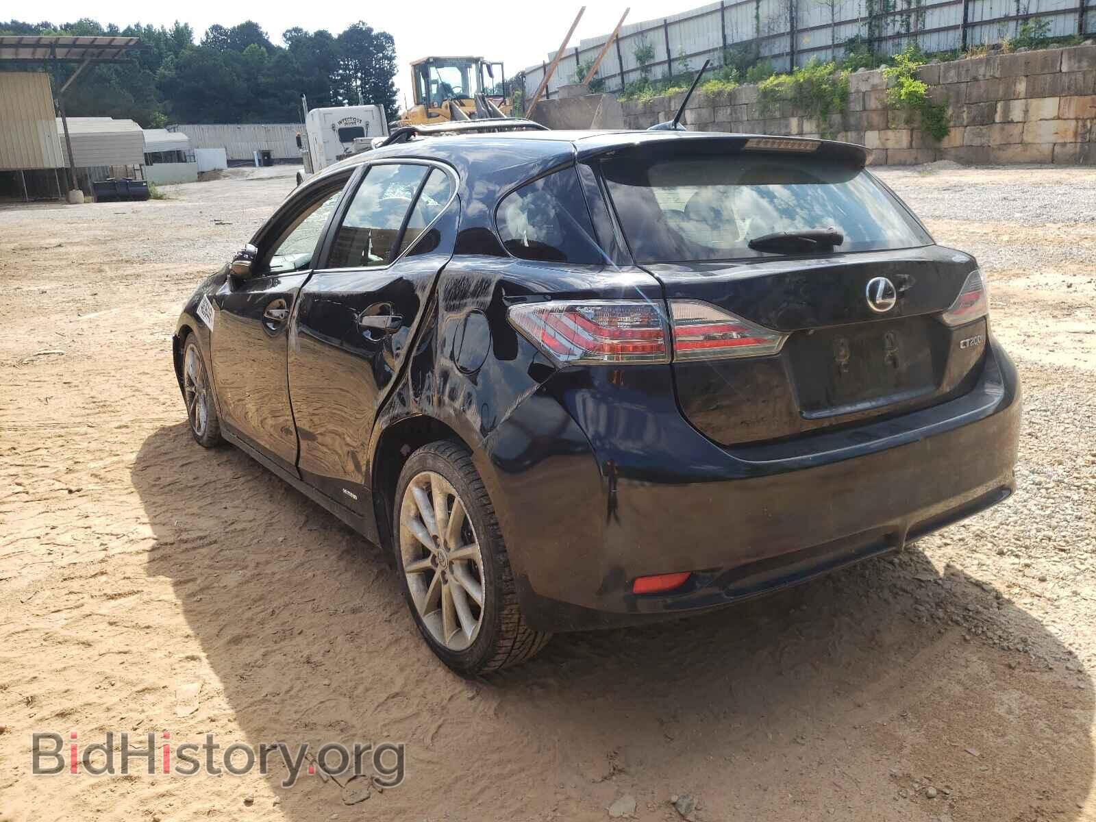 2012 LEXUS CT 200 - VIN: JTHKD5BH5C2064491 - Фото 3