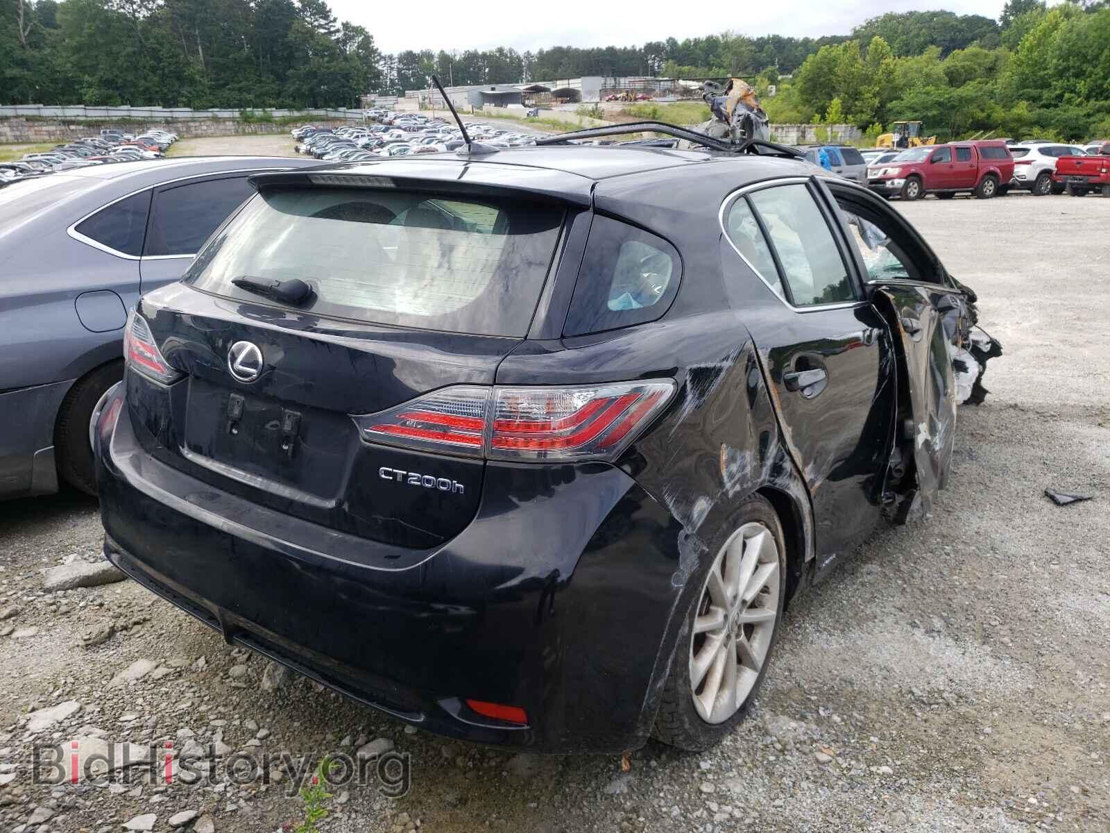 2012 LEXUS CT 200 - VIN: JTHKD5BH5C2064491 - Фото 4
