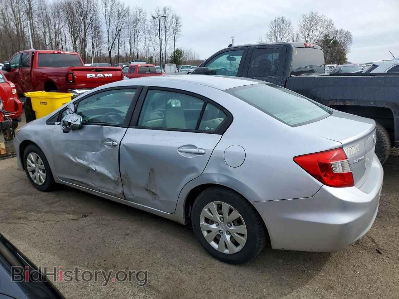 2012 HONDA CIVIC - VIN: 2HGFB2F54CH587405 - Фото 2