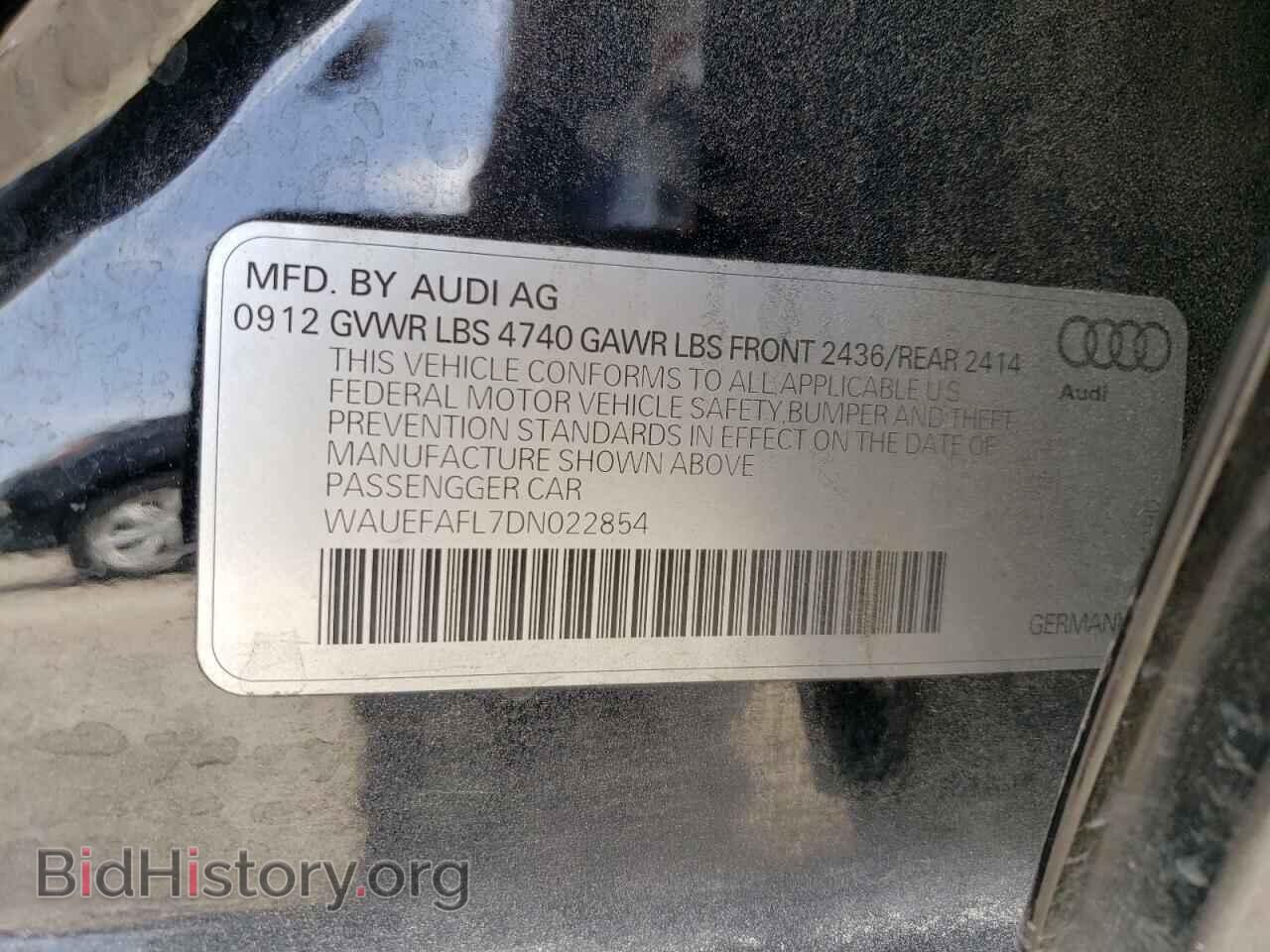 2013 AUDI A4 - VIN: WAUEFAFL7DN022854 - Фото 12