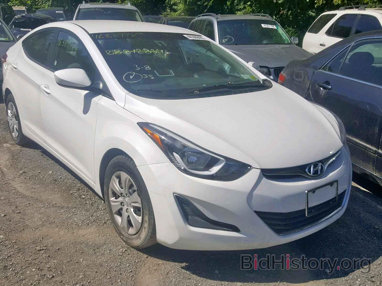 Фотография 5NPDH4AE6GH704258 - HYUNDAI ELANTRA 2016