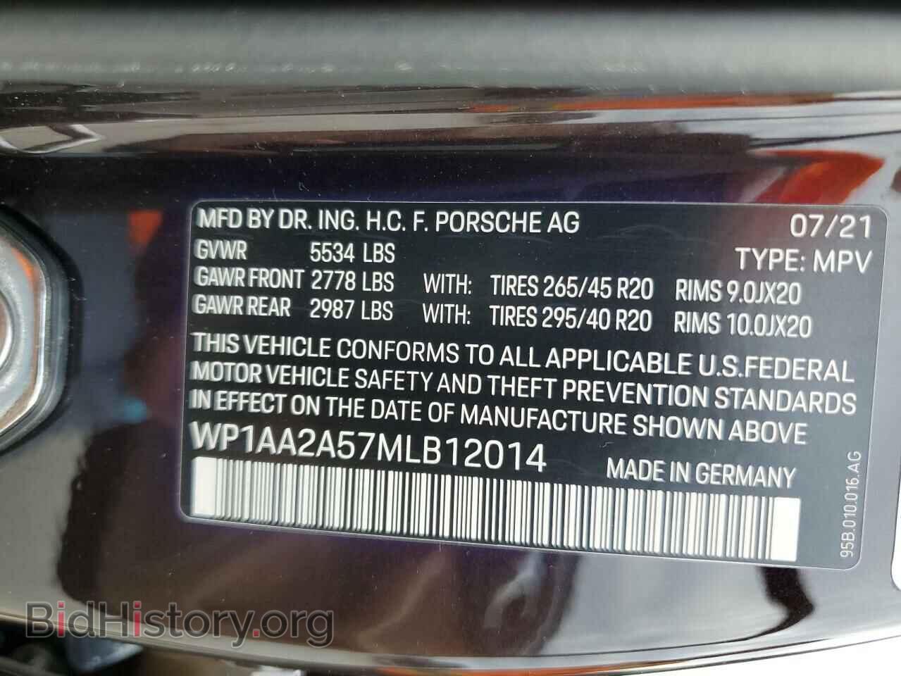 2021 PORSCHE MACAN - VIN: WP1AA2A57MLB12014 - Photo 14