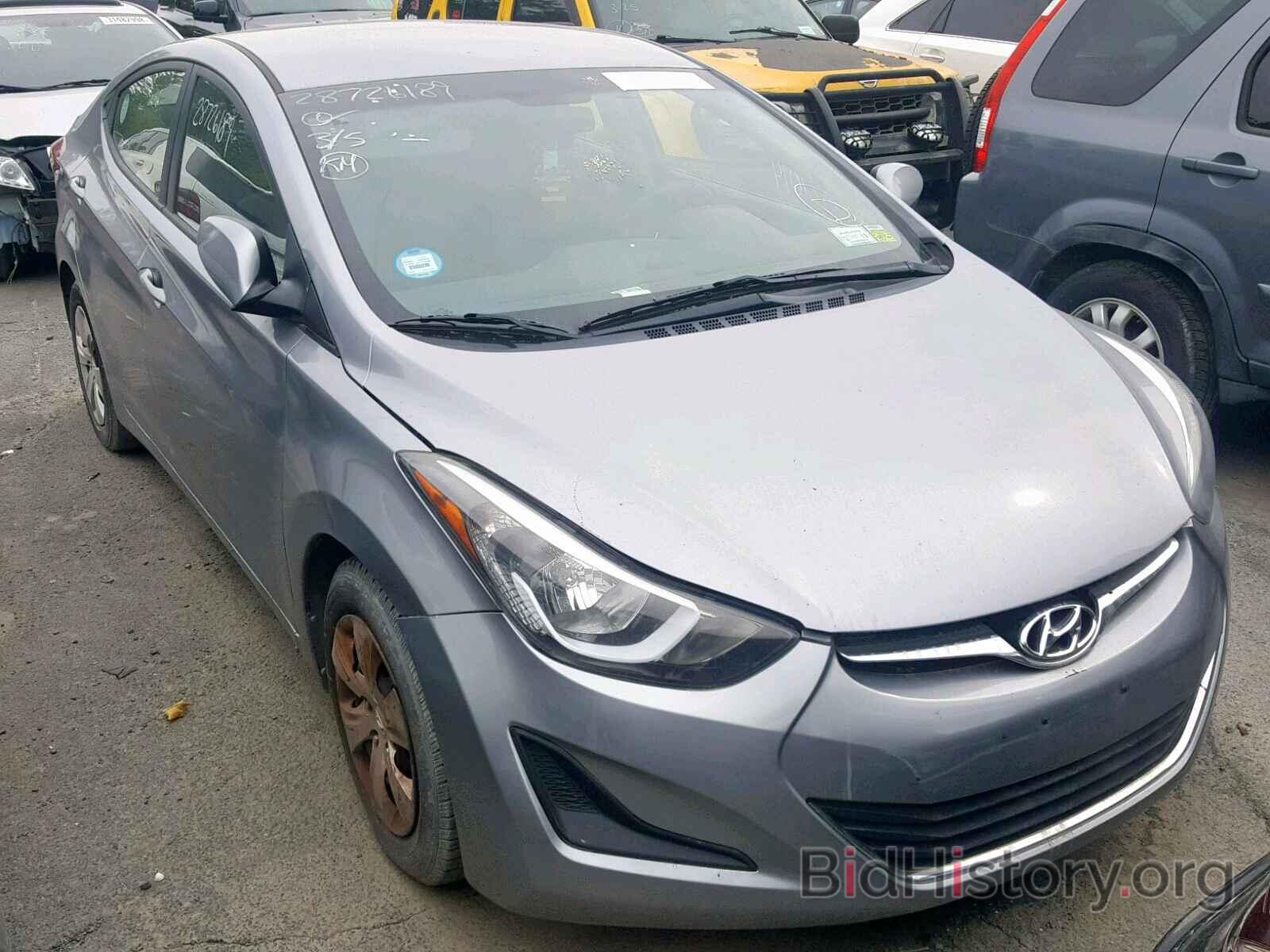 Photo 5NPDH4AE7GH675031 - HYUNDAI ELANTRA 2016