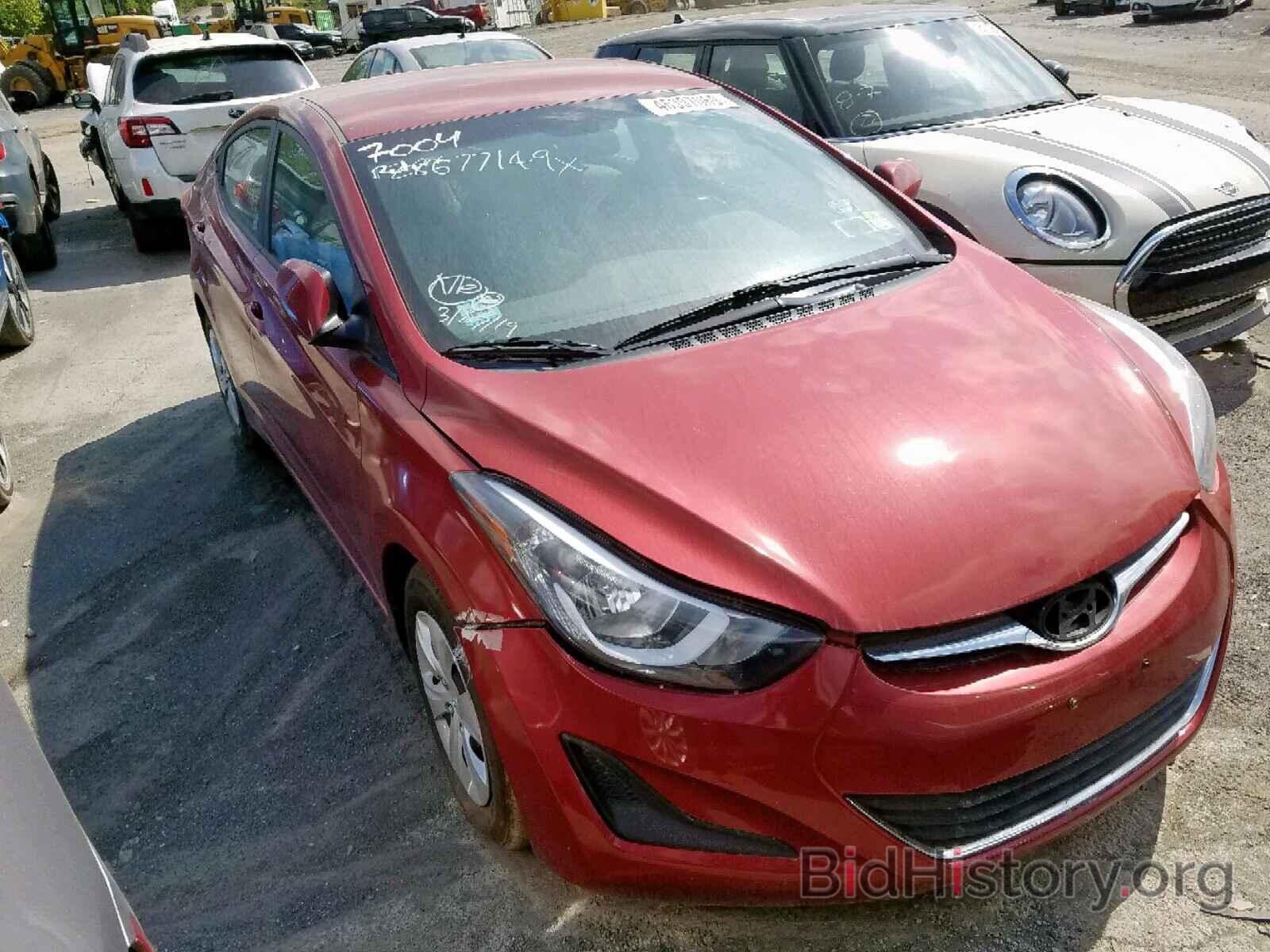 Фотография 5NPDH4AE2GH715712 - HYUNDAI ELANTRA 2016